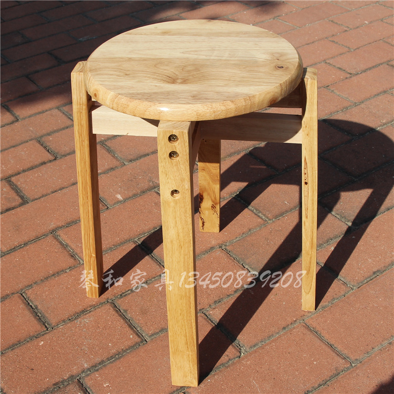 Special Offer Round stool oak reinforce Dining chair Computer stool coffee bench Snack stool Simplicity Wooden bench Simplicity Fishing stool