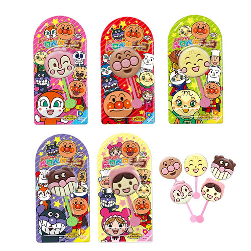 Japanese purchasing agent Fujiya Anpanman single bar milk chocolate bar children's chocolate lollipop snacks