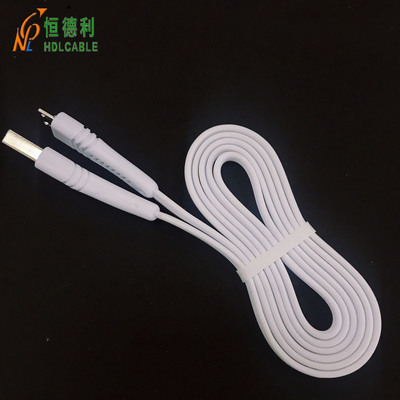 Manufactor customized Produce Android OFC environmental protection white noodle micro usb Flat cable