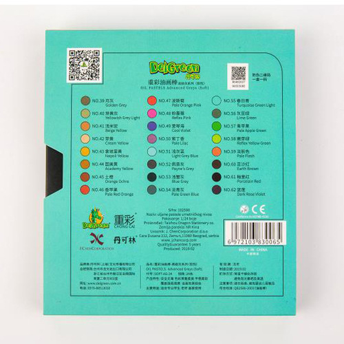 Dankelin heavy color oil pastel 24 colors 36 colors white black soft oil Gore Rubens wholesale