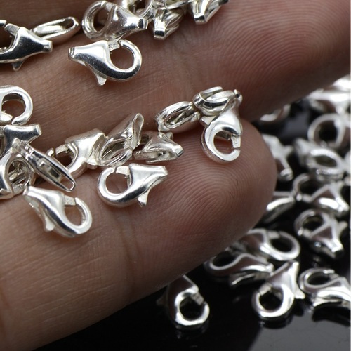 925 sterling silver bracelet buckle water drop buckle Thai silver DIY accessories lobster clasp buckle necklace buckle spring buckle