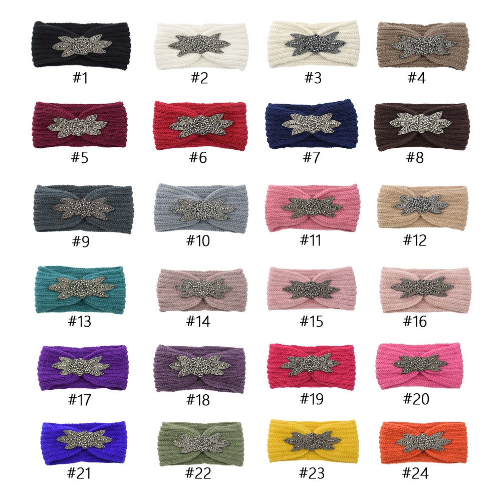 Artificial Diamond Inlay Material 1 Piece Quantity Fashion Flower Yarn Inlay Artificial Diamond Hair Band 1 Piece