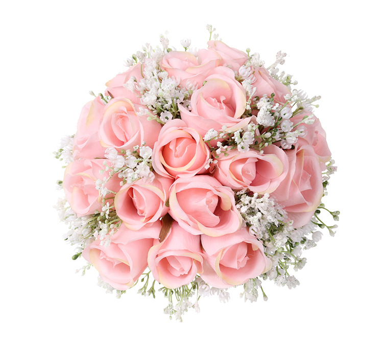 New realistic bride's hand bouquet, creative rose bouquet, wedding bride's forest-style hand bouquet, wholesale of wedding supplies detail image 10