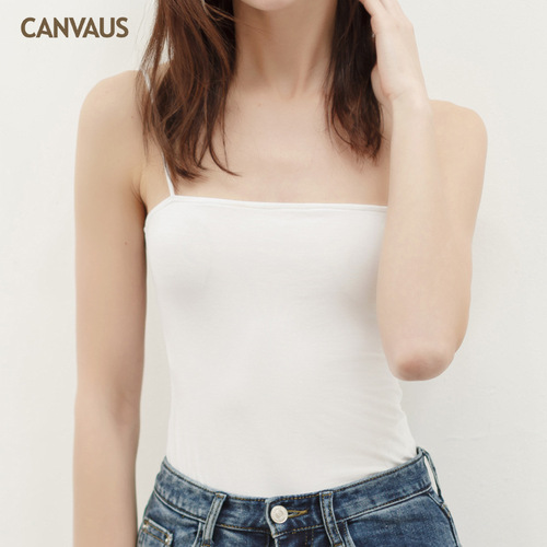 Summer new model modal vest, one-piece collar, INS suspender bottoming, slim fit inner vest, dropshipping
