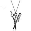 Fashionable trend necklace, accessory, hair dryer, scissors, brush, pendant, new collection