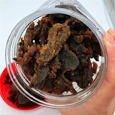 温州特产网红湖岭牛肉干手撕风干酱香小片黑牛肉片一件代发
