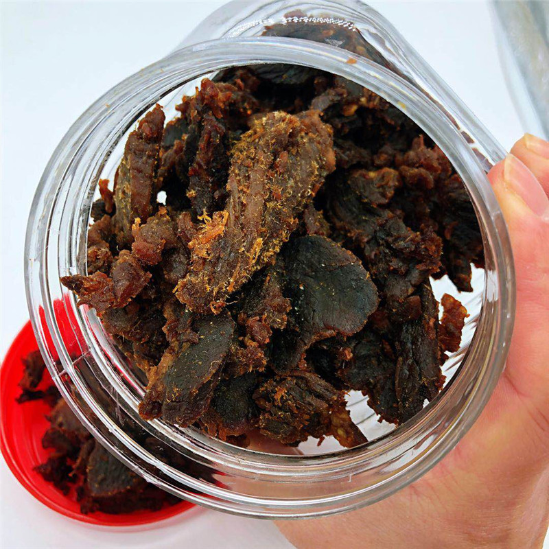 温州特产网红湖岭牛肉干手撕风干酱香小片黑牛肉片一件代发