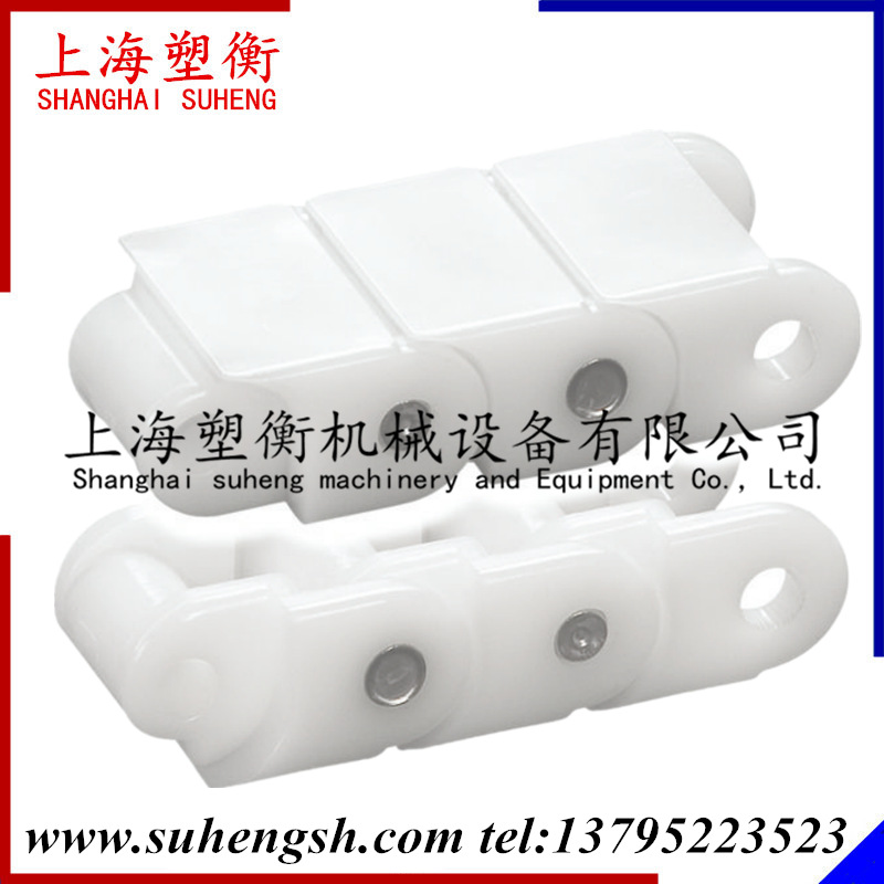 40P链条塑料滚子链板12.7节距20宽光伏输送链直行小瓶传送链尼龙