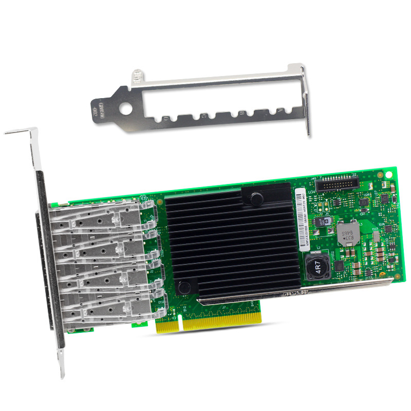 全新兼容intel XL710BM1芯片 PCI-E 四口万兆光纤网卡 X710-DA4|ms