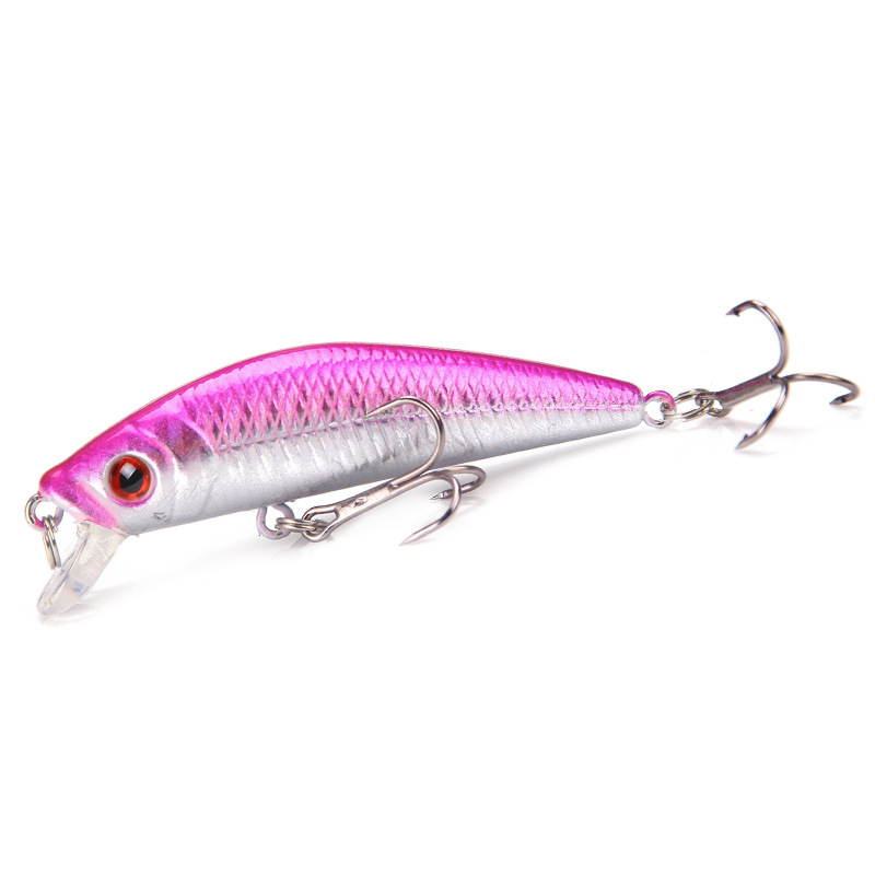 10 Colors Sinking Minnow Fishing Lures Hard Plastic Minnow Baits Bass Trout Fresh Water Fishing Lure