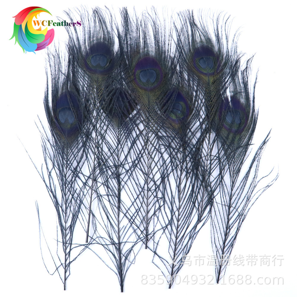温册厂家直销天然孔雀羽毛DIY家居花瓶装饰婚庆道具新娘胸花材料详情图16