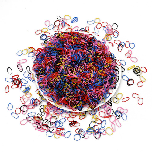 Korean version of children's disposable black colored rubber bands for women's hair, rubber bands, hairbands, headbands, hairbands, leather cases, direct supply from the manufacturer