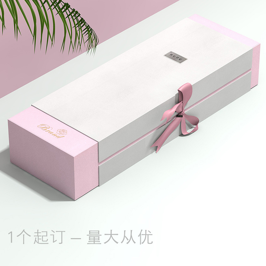 单支装红酒白酒礼盒定做长款花盒首饰包装盒书形精装礼盒定制LOGO