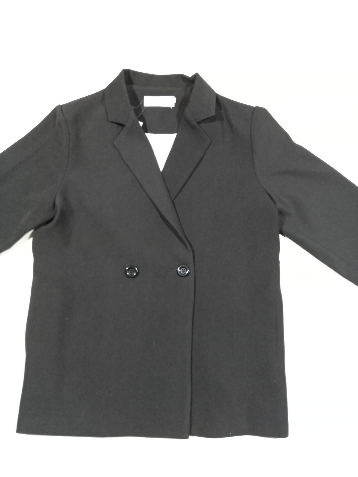 Korean version of the loose 2019 spring clothes New products Korean Edition Easy Small suit coat Hong Kong flavor Full black Short coat