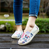 Women's cloth low breathable footwear, soft sole, for leisure