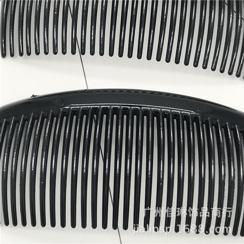 Venta caliente recomendar plástico medio tablero de luz todo el pelo negro peine insertar peine accesorios tocado un yuan tienda cabeza accesorios suministro