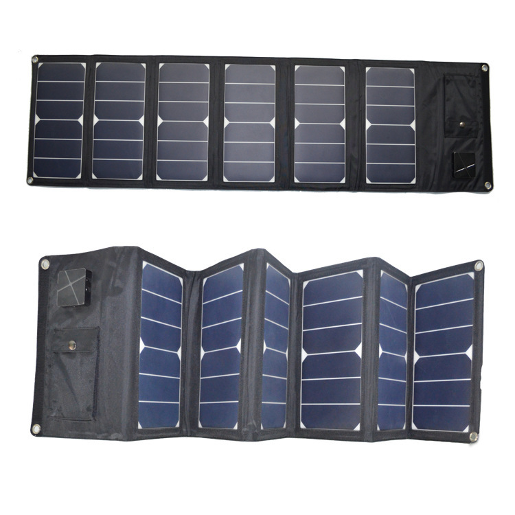 Portable folding solar panel 40W charger outdoor emergency power outdoor solar folding bag Portable folding solar panel 40W charger outdoor emergency power outdoor solar folding bag