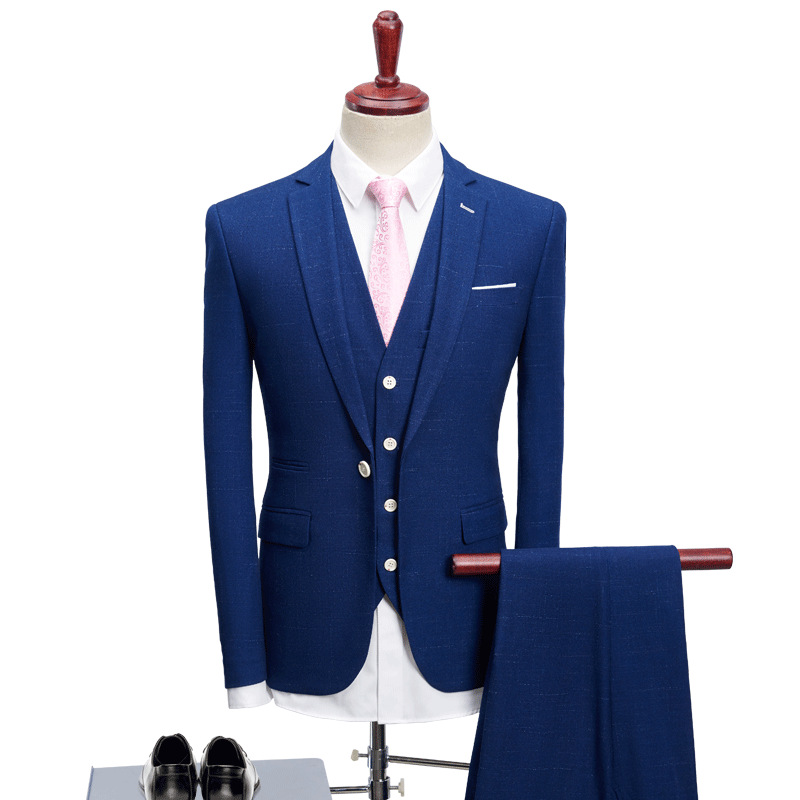 Slim fit wedding suits for men custom ma...