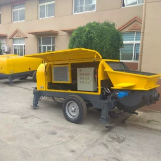 concrete pump 電動混凝土泵40立方米 混泥土输送泵 40地泵 拖泵
