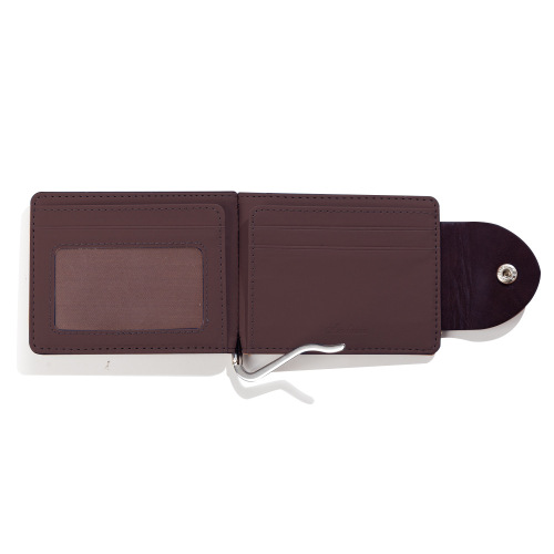 New PU leather wallet short fashion men's wallet Korean style buckle US money wallet ID wallet manufacturer wholesale