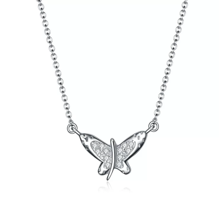 Necklace, pendant, chain, silver 990 sample, simple and elegant design