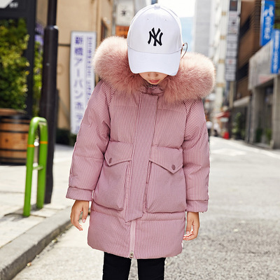 Girls Down have more cash than can be accounted for 2019 new pattern Western style baby children Down Jackets Little Girl thickening Children's clothing coat