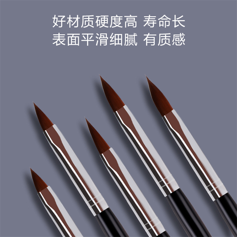 5 unids Varilla Negro nail art Crystal pen Crystal Nail especial tallada pluma de cristal traje de la pluma 5 Unids ventas directas de la fábrica