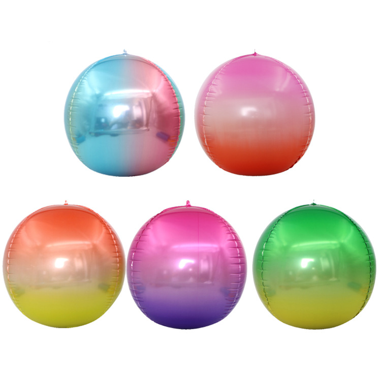 Gradient Color Aluminum Film Party Balloons 1 Piece display picture 1