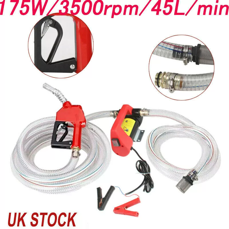 Трансграничная электронная коммерция продажа США 12 В дизельный насос распределительная труба самоуплотняющийся масляный пистолет Электрический масляный насос дизельный насос