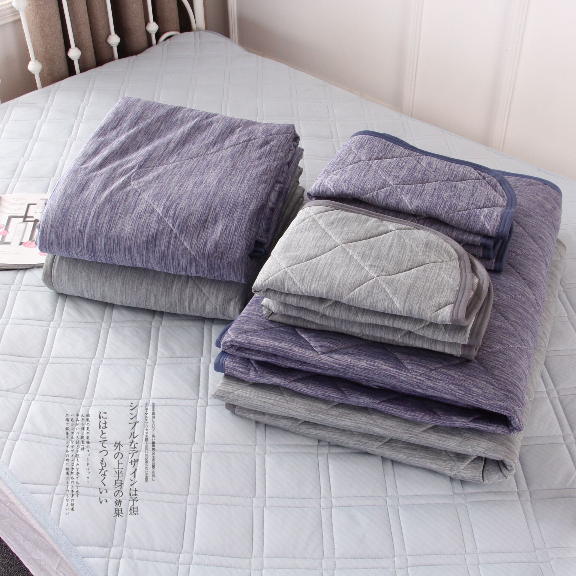 冷感夏被接触凉感空调被厂家直销超冷感床垫单人双人可水洗代发