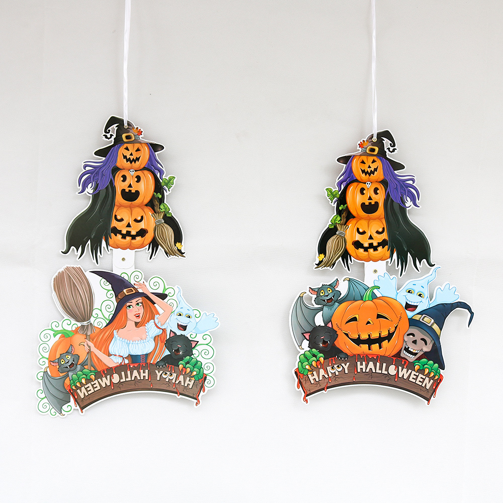 Halloween Letter Stripe Paper Party Flag display picture 3
