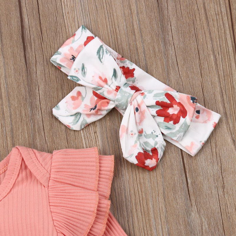 Baby Clothing Set Long-sleeved Romper Trousers Printing Fashion Baby 3-piece Set Autumn Baby Clothes display picture 7