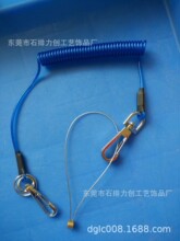 厂家直销包钢丝弹簧绳高空作业防坠安全失手塑料弹簧钢丝绳