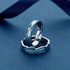 Fashionable ring for beloved suitable for men and women, Korean style, simple and elegant design