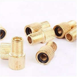 自行车气门山地车死飞转接头 法嘴转美嘴 气嘴转换嘴直纹纯铜