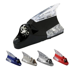 Cross-border car wind light shark fin flash light decorative light solar anti-collision antenna light wind energy decoration