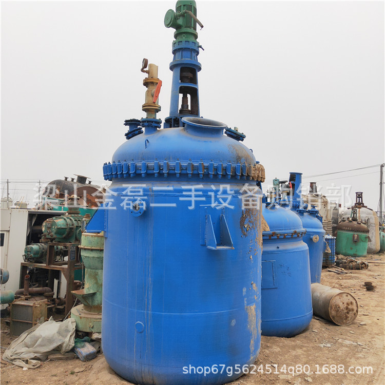 转让二手不锈钢反应釜 二手九五成新不锈钢反应釜 电加热反应釜