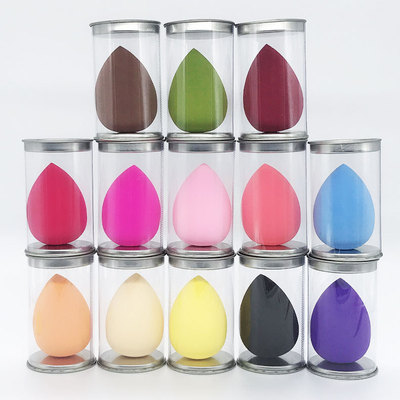 非乳胶水滴粉扑美妆蛋盒装海绵粉扑亲水性葫芦斜切粉扑泡水变大