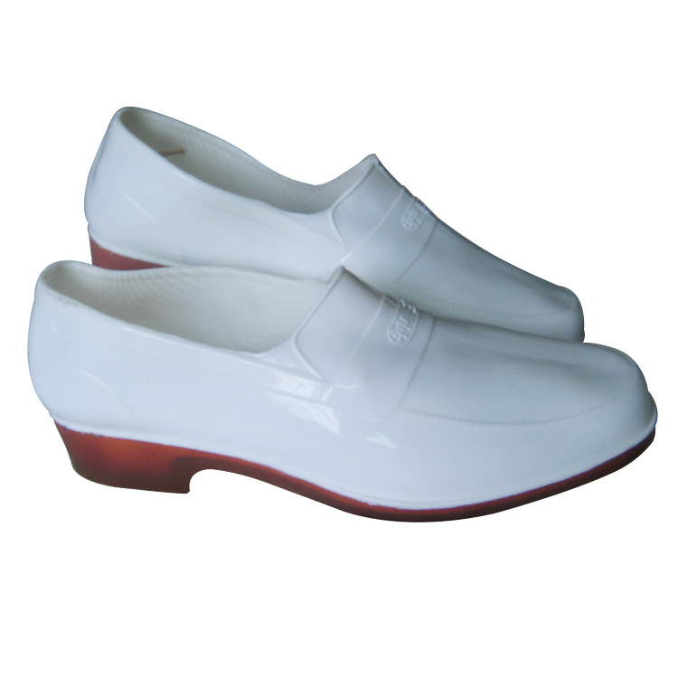 light Rain shoes white Food grade Yuanbao Rain shoes Acid-proof Shallow mouth black Water shoes wholesale