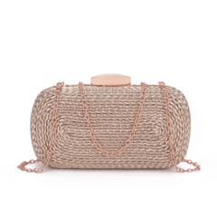 廠家直銷廣州PU女包單肩編織晚宴包斜挎化妝包盒子鏈條包跨境批發