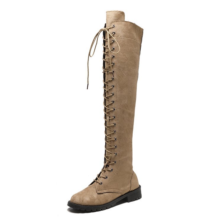 SHLIANG Nuovi stivali alti fino alla coscia Stivali da donna Scarpe invernali Stivali sopra il ginocchio Scarpe da donna in pelle scamosciata Scarpe da donna Invernali da donna Stivali invernali da donna Taglie forti SB199_voghion.com