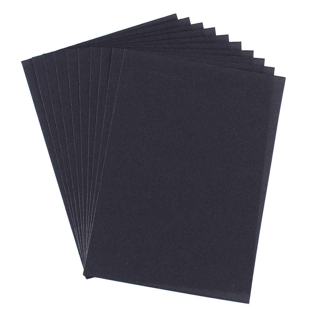 Papel de arena de 1 color 8K4K16 papel de arena de color abierto papel de pintura de arena negro pintura de los niños Pintura DIY Arte Creativo pintura al óleo palo de papel