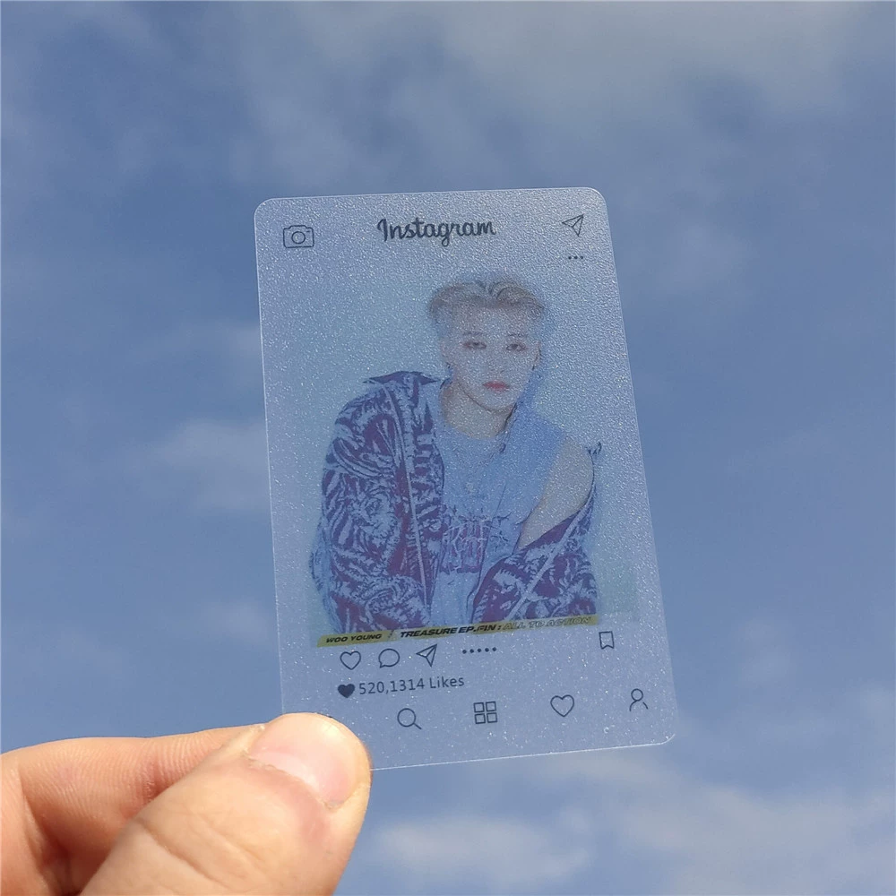 Прозрачная пластиковая карта ATeez, фотокарта, карта Ломо, карточка коллекции ATINY, открытка-фото карта, дополнительная карта