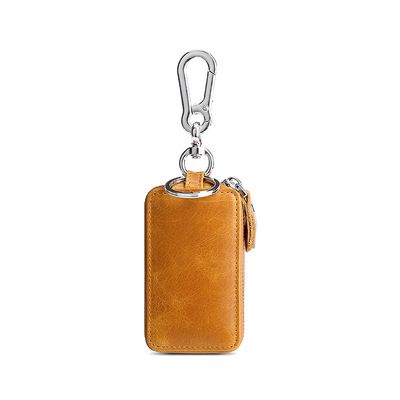 double-deck Retro transparent key case The first layer of the dermis multi-function Maneuvering Sets of car keys Foreign trade new pattern Dual zippers