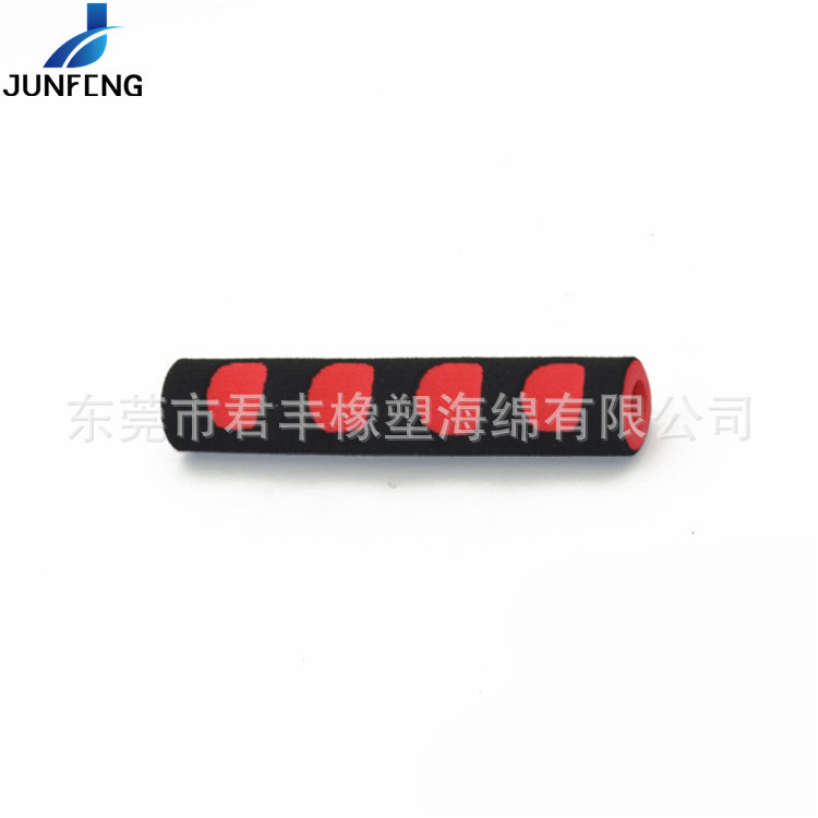 彩色指纹印套管电动车握把防滑NBR橡塑泡绵管自行车手柄把套