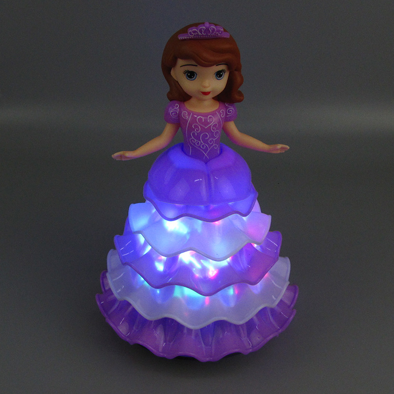 Nueva eléctrico universal automático caminando Sophie princesa luz música puesto Venta caliente al por mayor niños niña Juguetes