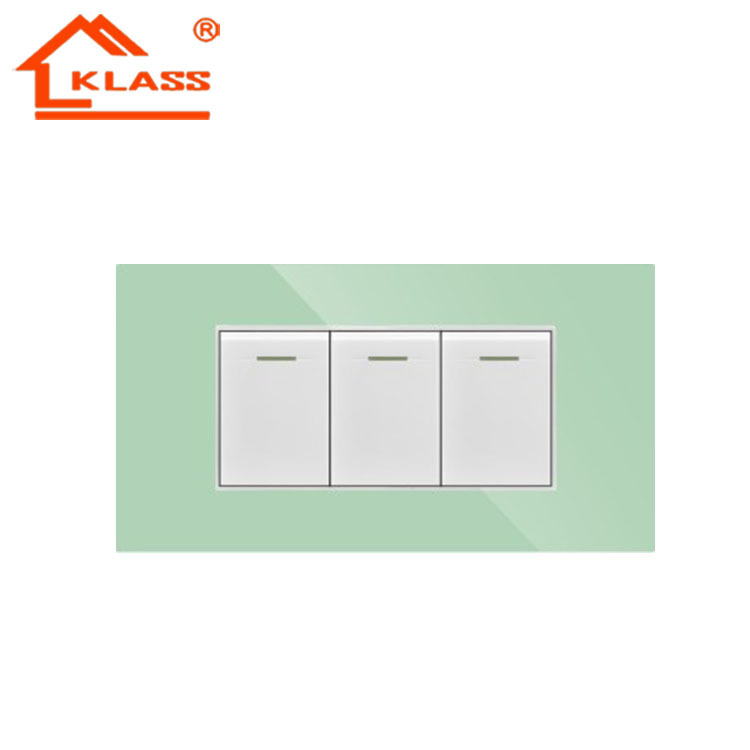 美式插座外销出口插座 118插座 玻璃面板三开墙插【质保25年】