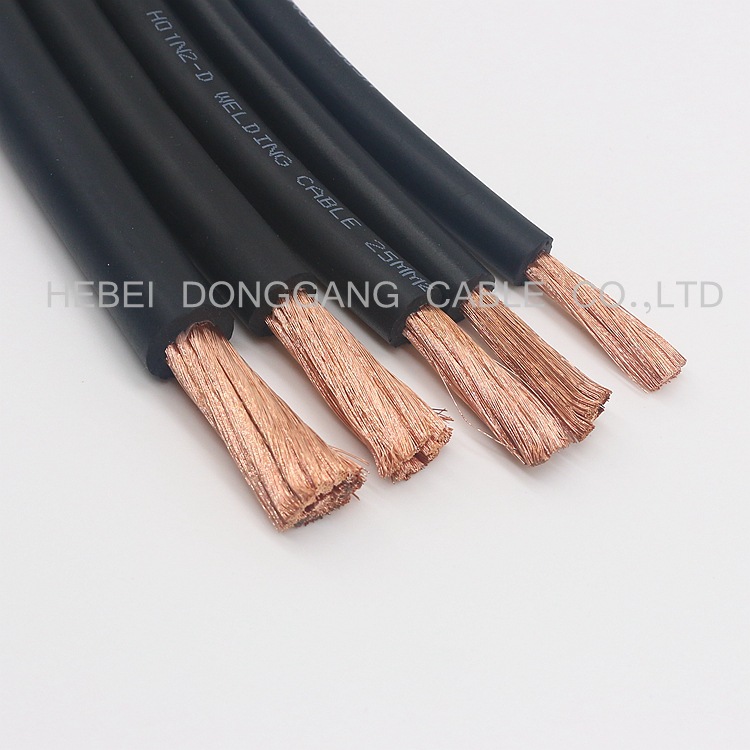 厂家现货供应橡胶护套电焊机电缆 电焊线 紫铜线焊接电缆35平方