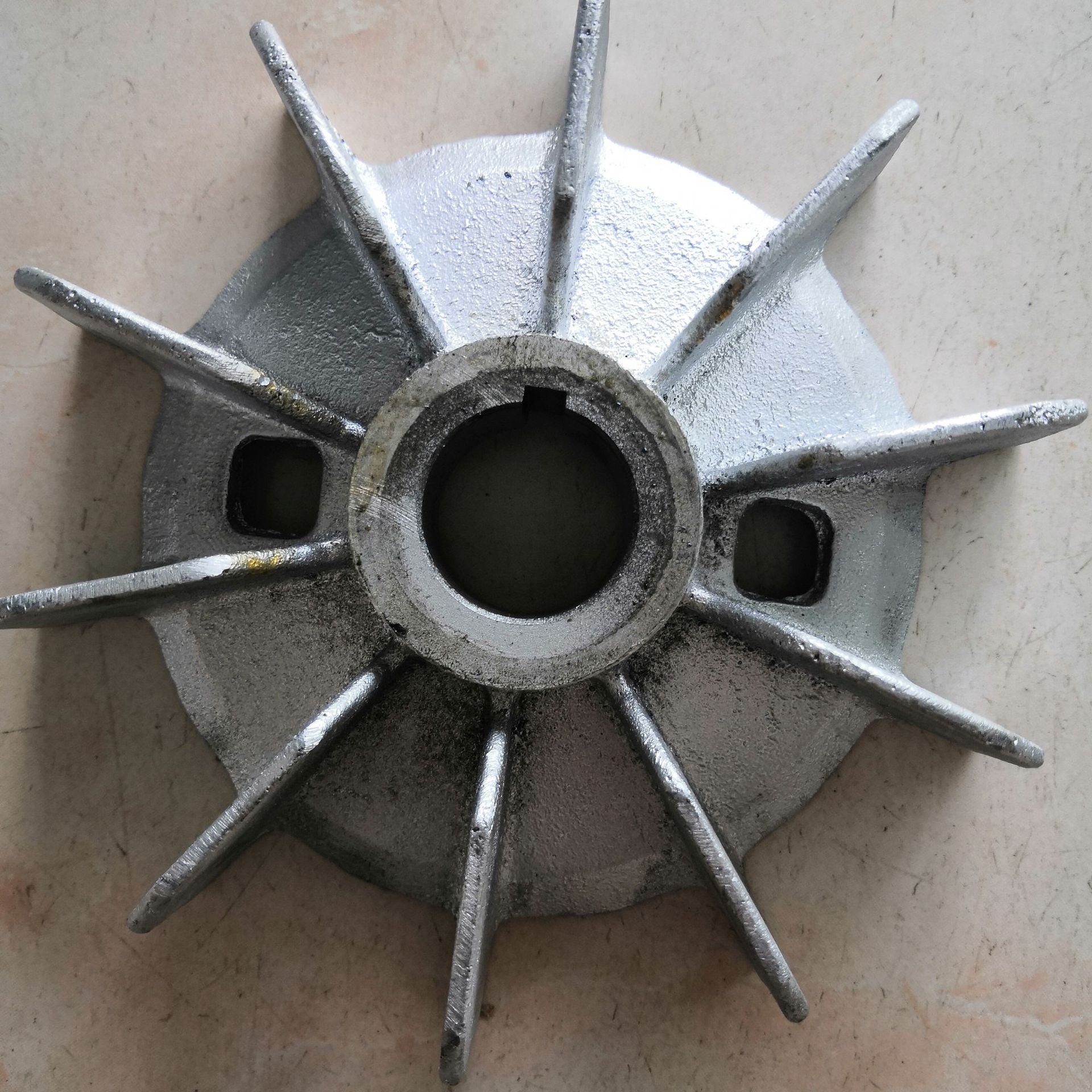 电机散热风扇叶电机铝风叶ABB电机铝风叶M2JA100L4A 100-4.6P