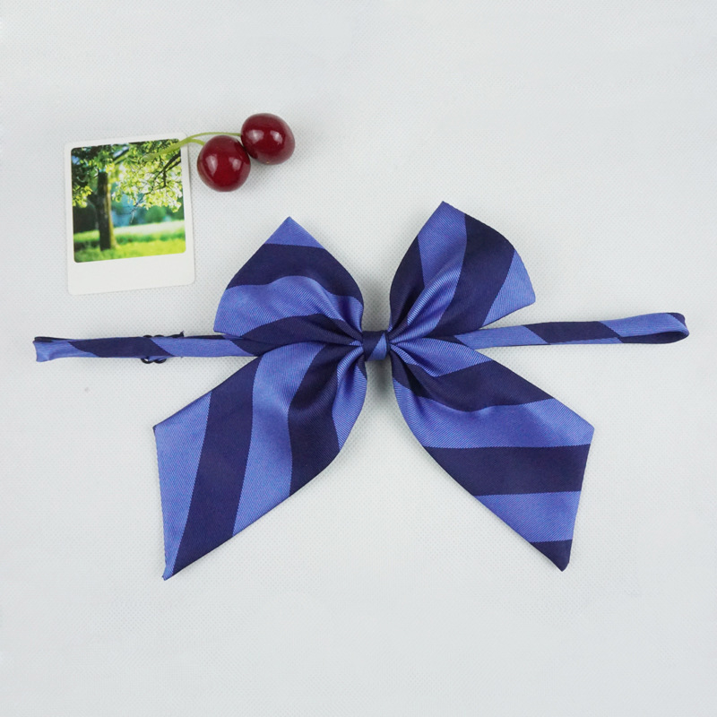 Nuevo sucesor de la corbata a rayas con estilo universitario corbata corbata corbata flores (cartero de la caja del avión)